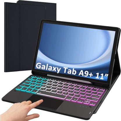 Samsung Galaxy Tab A9 Plus 11 Inch Keyboard Case with Detachable USB-C Keyboard Magnetic Cover Pen Slot for SM-X210 X215 X216 X218 – Protective Tablet Case with Keyboard for Galaxy Tab A9+