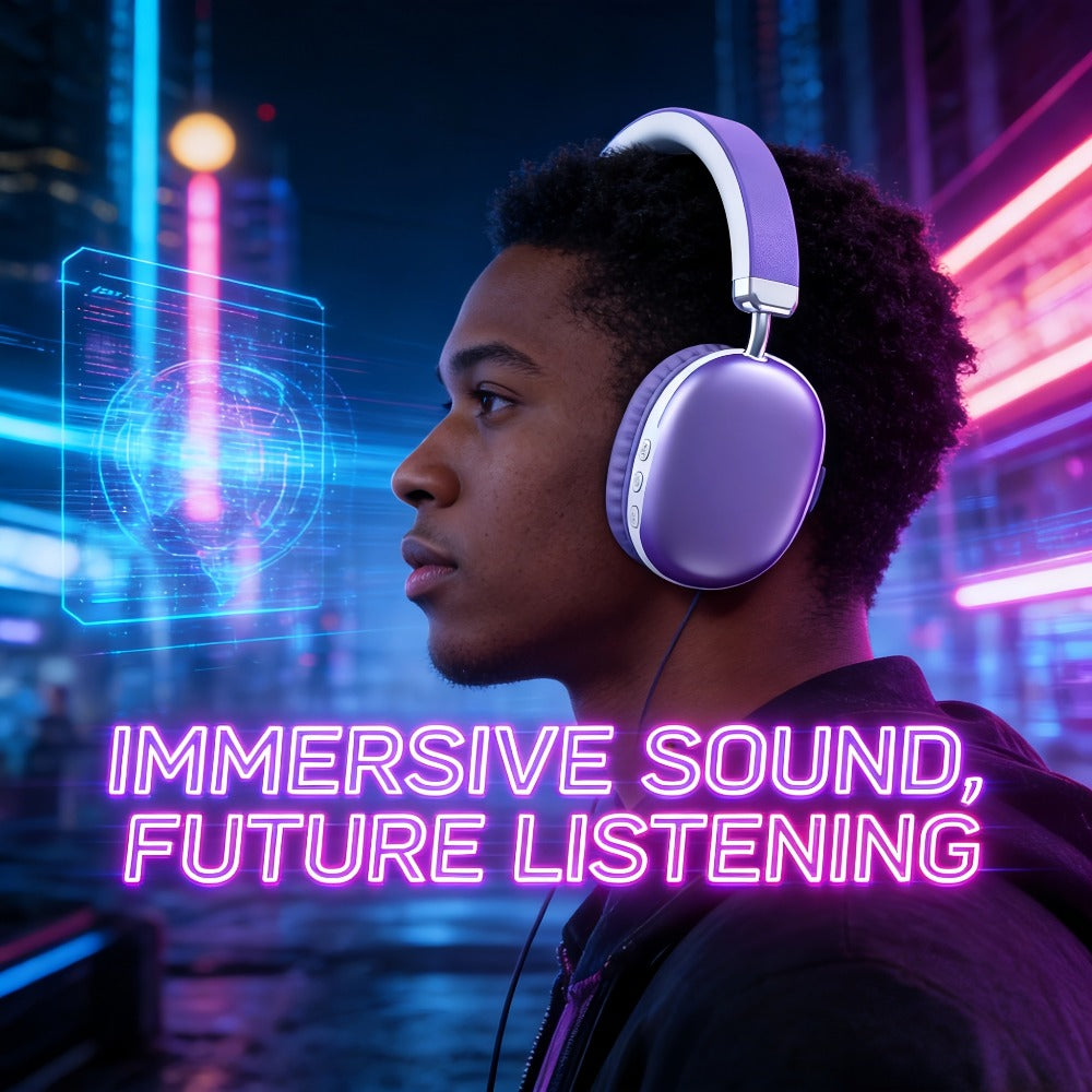 3-Piece Wireless Audio Gift Set Over-Ear Bluetooth Headphones Wireless In-Ear Earbuds Minimalist Watch Ultra-Long Battery iOS Android Back to School Father's Day Gift