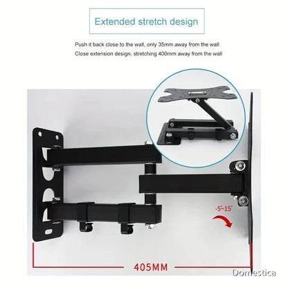 Rotating Tilt TV Wall Mount 22-55 Inch – Full Motion Swivel Bracket, Adjustable Viewing Angles, Durable Iron Construction, Fits Most Flat Screen TVs