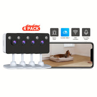 4PCS White Cloud Only Cameras