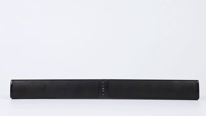TV Soundbar Surround Sound System – Separable All-in-One Home Theater with 4x5W Magnetic Speakers, Echo Tube, Wireless & AUX Connection, TWS Pairing, Compatible with PC, Gaming & Projectors, Black