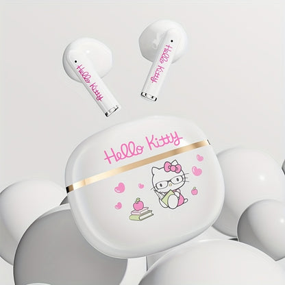 Sanrio Hello Kitty Kuromi Cinnamoroll Wireless Earbuds Bluetooth 5.0 Cute Kawaii Design 3 Styles Power Display Touch Control Girls Gift