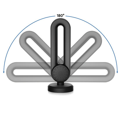 Long Range 250 Mile TV Antenna 4K 1080P – USB Powered, 180° Rotatable, Magnetic Base, Indoor & Outdoor, Smart & Legacy TVs, Home Car RV, HDTV-09 MAX