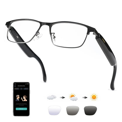 AI Smart Glasses with Real-Time Translation for 160+ Languages, ChatGPT Voice Assistant, HD Calls & Hi-Fi Music – Open-Ear Audio Glasses for Men & Women