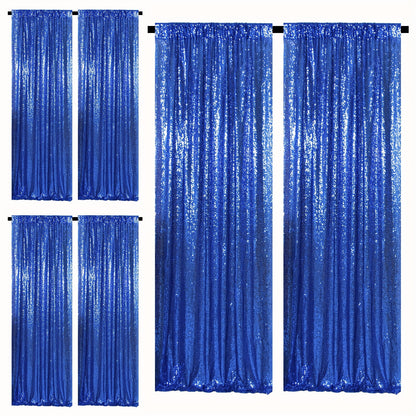 Sequin Backdrop Curtains 2FTx8FT Glitter Photography Background Panels for Party Wedding Birthday Stage Decoration Gold Yellow Shimmer Curtain Set 4 6 10 Panels Available