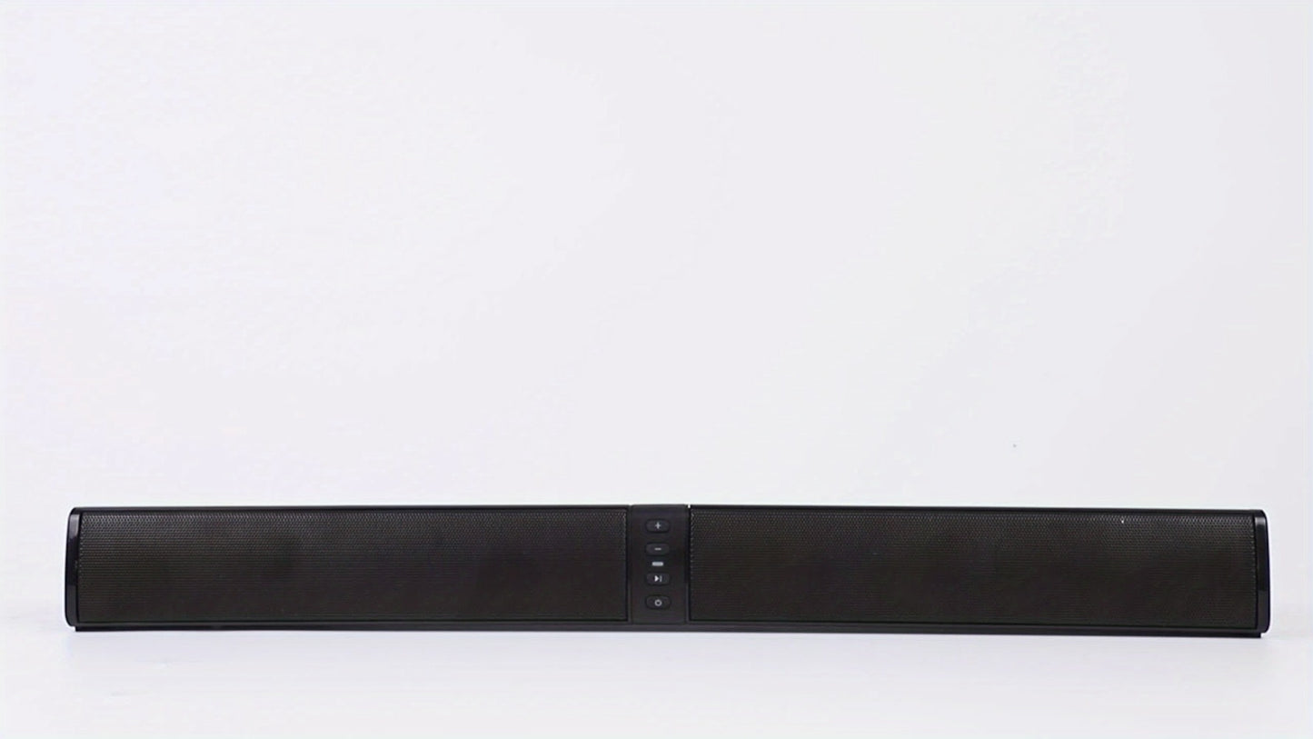 Detachable 20W TV Soundbar with Wireless Subwoofer, 3D Surround Sound Home Theater Speaker System, TF/AUX/FM/RCA/TWS, 4 Speakers, 2000mAh Battery, for TV PC Movie Game