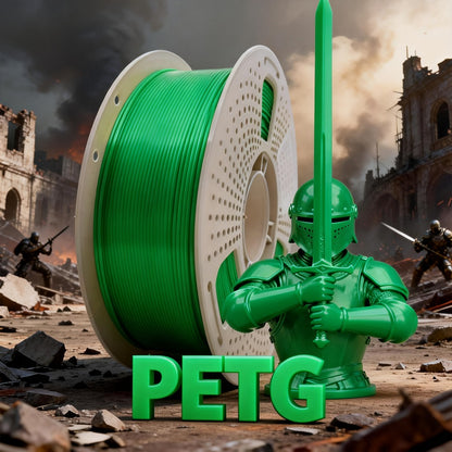 PETG Filament 1.75mm 1kg Vacuum Packed – High Toughness Smooth Printing 3D Printer Filament 2.2lb ±0.03mm | Waterproof Heat-Resistant PETG Spool for Hobbyists Beginners FDM Printers