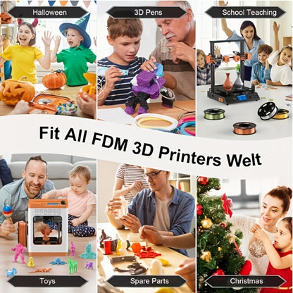 PETG Filament 1.75mm 1kg Vacuum Packed – High Toughness Smooth Printing 3D Printer Filament 2.2lb ±0.03mm | Waterproof Heat-Resistant PETG Spool for Hobbyists Beginners FDM Printers