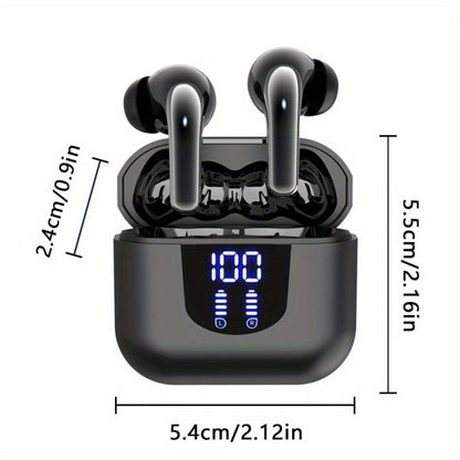 Stereo Sport Wireless Earbuds Touch Control Charging Case In-Ear Bluetooth TWS Headphones for Running Gym Fitness Music All Smartphones