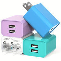 4-Pack,White+Purple+Green+Blue