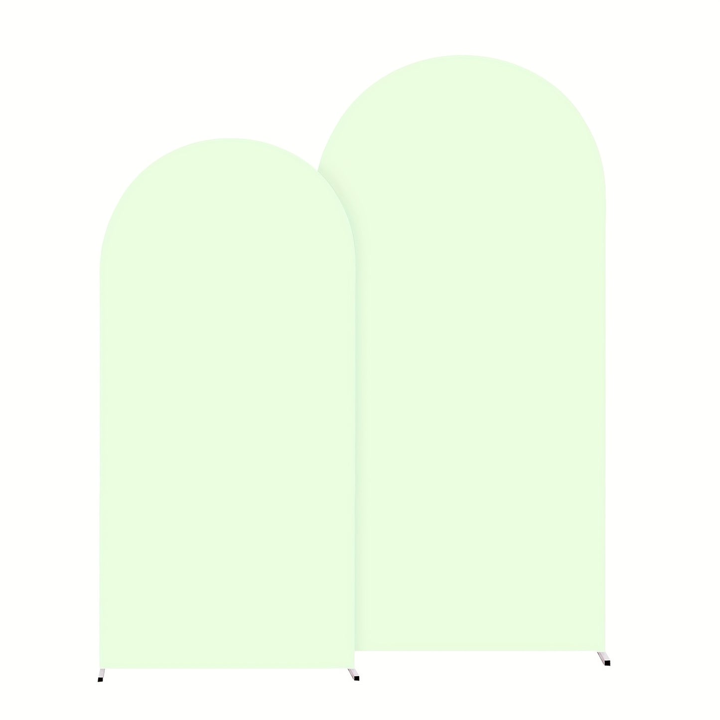 Wedding Arch Cover 2pcs Stretchable Wrinkle-Free Polyester Tight-Fit Arch Banner Covers with Zipper for Wedding Ceremony Birthday Gender Reveal Bridal Shower Graduation Party Decor