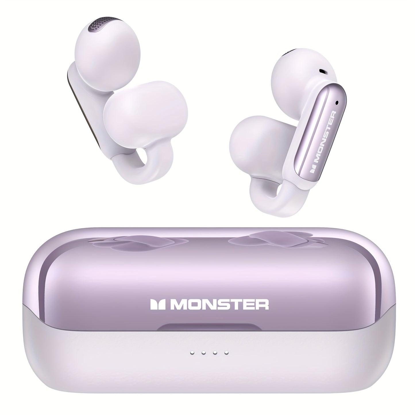 Open-Back Clip-On Wireless Earbuds Environmental Noise Cancellation Touch Control Wireless Charging Case Situational Awareness Natural Sound Bluetooth Headphones