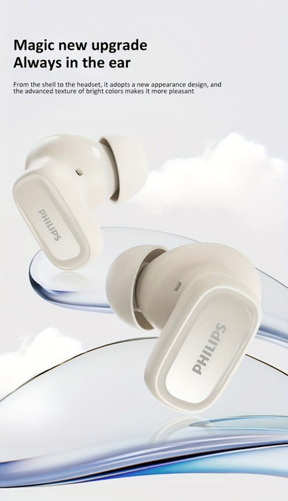 Philips TAT2569 Noise Cancelling Wireless Earbuds Touch Control USB-C Fast Charging 5H Playtime True Wireless Headphones Compatible iOS Android Black Blue White