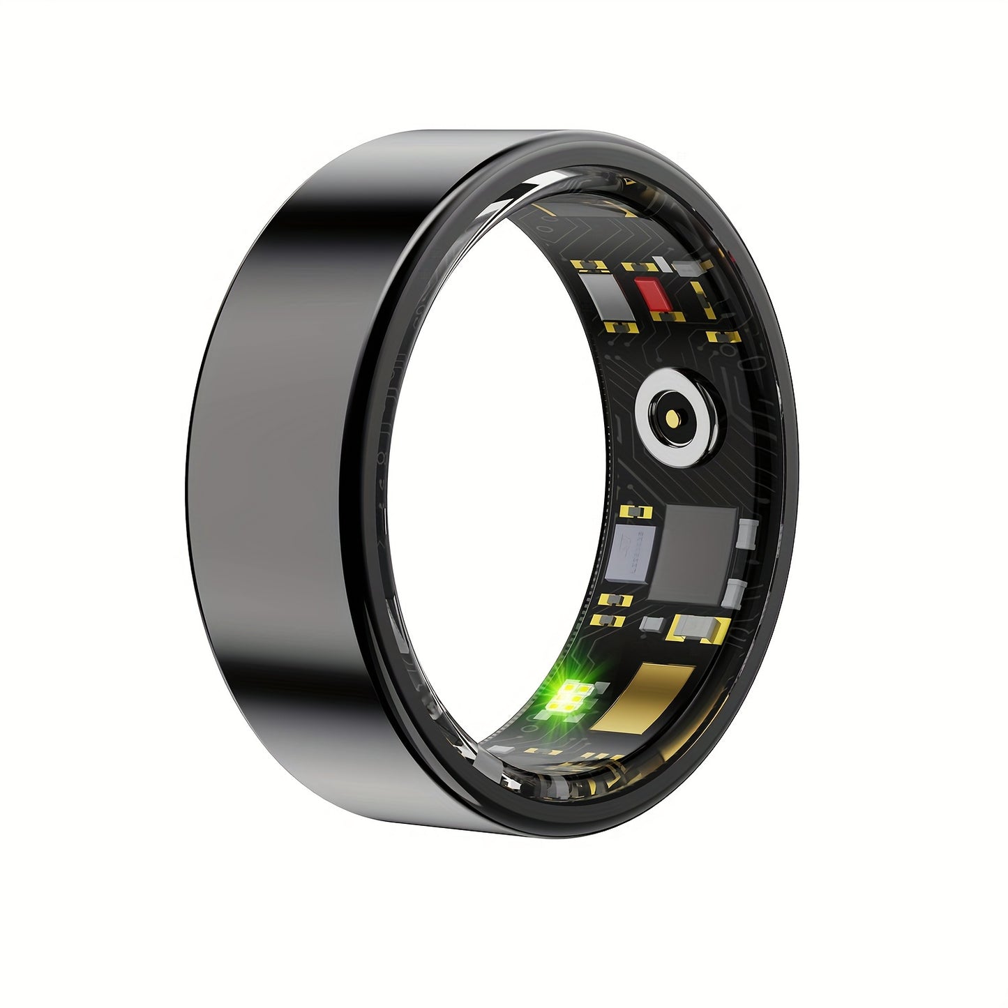 Health Monitoring Smart Ring with Heart Rate HRV Sleep Tracking, Steps Calories Body Temp & Menstrual Cycle – Bluetooth 5.3, iOS & Android, Sizes #7-#13, Rose Gold Black Silver