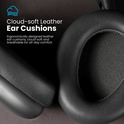 ANC Foldable Over-Ear Headphones Bluetooth 5.4 with 40H Playtime – Hi-Fi Stereo Deep Bass Active Noise Cancelling Wireless Headset with Mic for Work Travel Daily Use