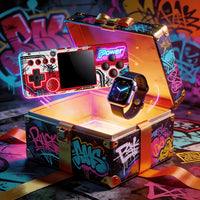 2PCS Deluxe Edition Set (Best-Selling Cool Red Game Console + Smart Watch)