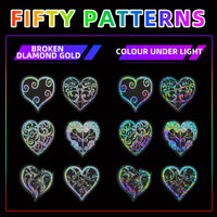 Love Laser Stickers 50pcs