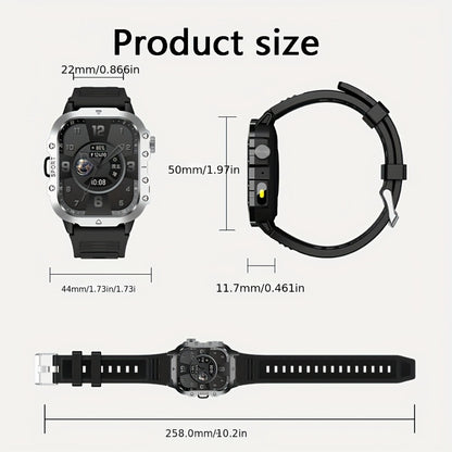 Multifunctional Smartwatch 100+ Sport Modes, Fitness Tracker & Step Counter Pedometer, Heart Rate SpO2 Sleep Monitor, Smart Notifications, Outdoor Activity Watch – Compatible with Android & iPhone, Gift for Men & Women