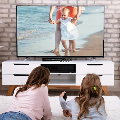 Karaoke DVD Player for Home with Remote Control – All Region CD DVD Player USB Port, Plays DVD CD CD-R CD-RW VCD SVCD DivX MP3, Compact Mini DVD Player for TV HD Picture Quality, Black