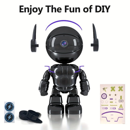 Pet & Baby Camera Monitor Indoor 4MP QHD Robot Camera – 360° Panoramic Night Vision, Motion Detection Alerts, Two-Way Audio, Dual Band 5G & 2.4GHz WiFi, Alexa Compatible, Dog Cat Camera with App