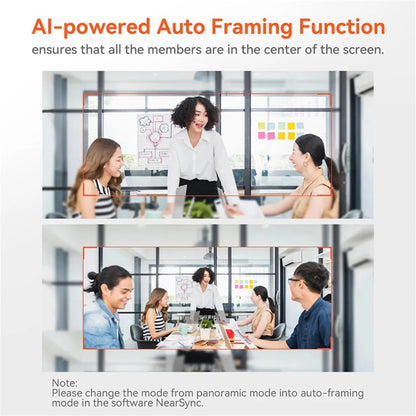 4K Webcam AI Auto Framing True Autofocus with Dual Noise Canceling Mics & 90° FOV – NUROUM V11/V15/V32 Plug and Play USB Camera for Zoom Meetings, Gaming & Home Office, 1080P/2K/4K