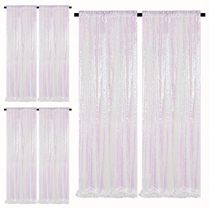 Sequin Backdrop Curtains 2FTx8FT Glitter Photography Background Panels for Party Wedding Birthday Stage Decoration Gold Yellow Shimmer Curtain Set 4 6 10 Panels Available