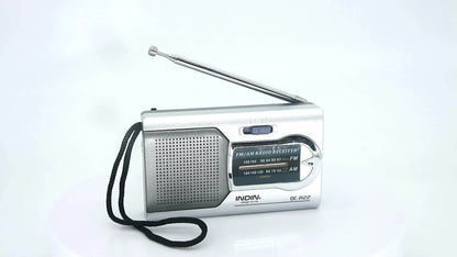 Portable AM FM Shortwave Radio with VFD Display, 21-Inch Antenna Long-Range Reception, AA Battery or DC Powered, Earphone Jack, for Emergency Preparedness Home Travel Seniors Camping