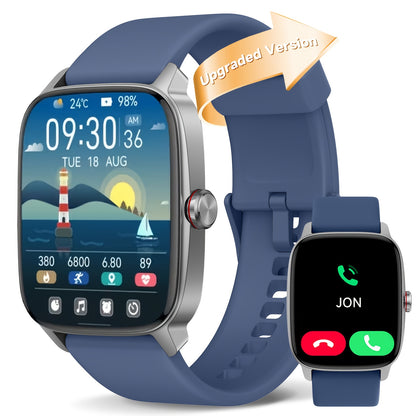 Smartwatch with Built-in Alexa FAWEIO 1.8" HD Touch Screen, Bluetooth Calling, 100+ Sport Modes, Fitness Tracker Heart Rate Sleep Monitor, Compatible with iPhone & Android – Smart Watch for Women Men 14 Colors
