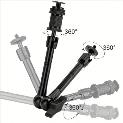 Magic Arm 11 Inch Friction Articulating with Super Clamp – Camera Arm for DSLR, LCD Monitor, LED Light, Photo Studio, Streaming & Outdoor Camping Fishing Mount
