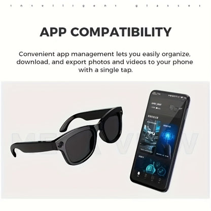 ChatGPT AI Smart Glasses with 8MP HD Camera – Real-Time Translation, Wireless Calling, Blue Light Protection, Dual Mic ENC, Touch Control, Photochromic & Camera-Free Variants for Men Women
