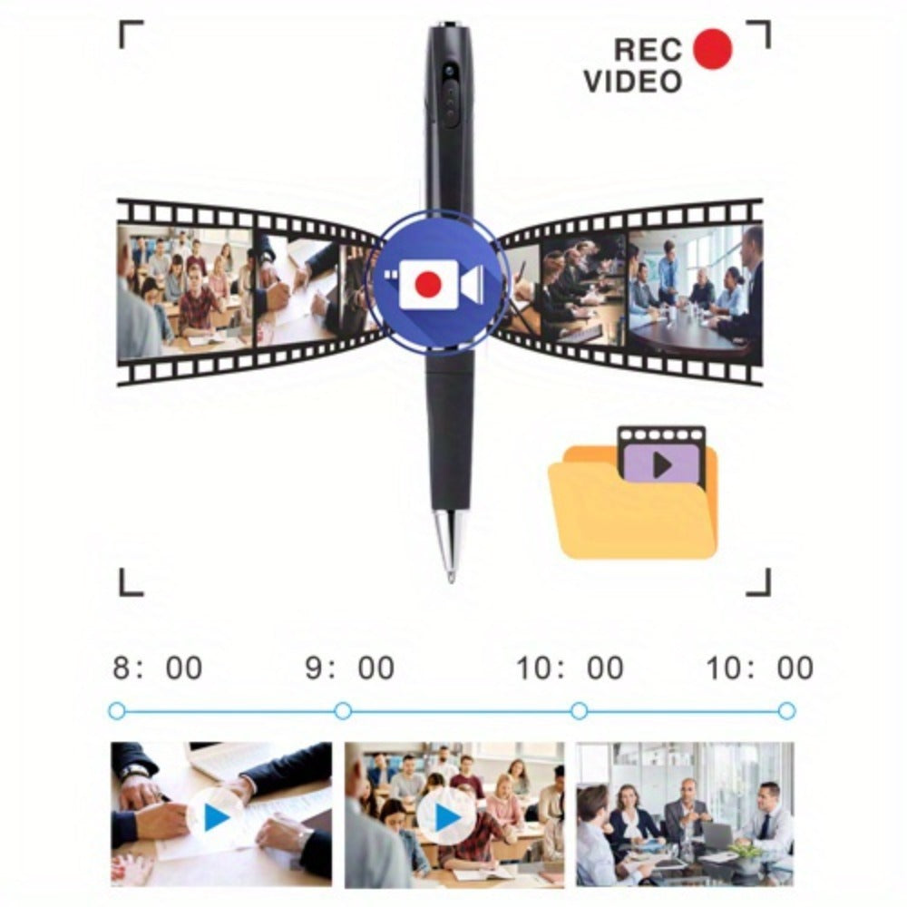 Mini Body Camera 1080P for Lectures, Meetings & Office – Portable FHD Wearable Security Cam, Indoor Outdoor Recording, Optional 32GB/64GB SD Card, Compact Clip-On Design for Students & Professionals