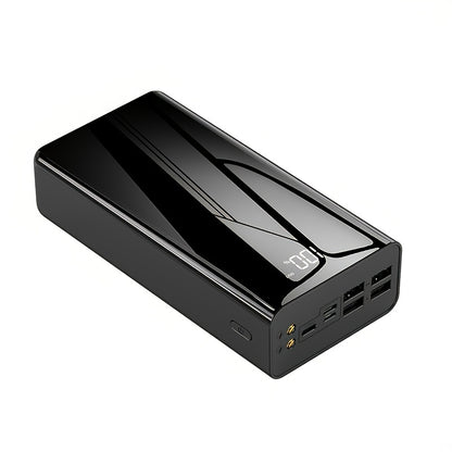 50000mAh Portable Charger Power Bank with LED Flashlight, Digital Display & Multi-Port Fast Charging – Heavy-Duty Battery Pack for Camping, Travel, Emergency, Laptops & Multiple Devices, Black/Red