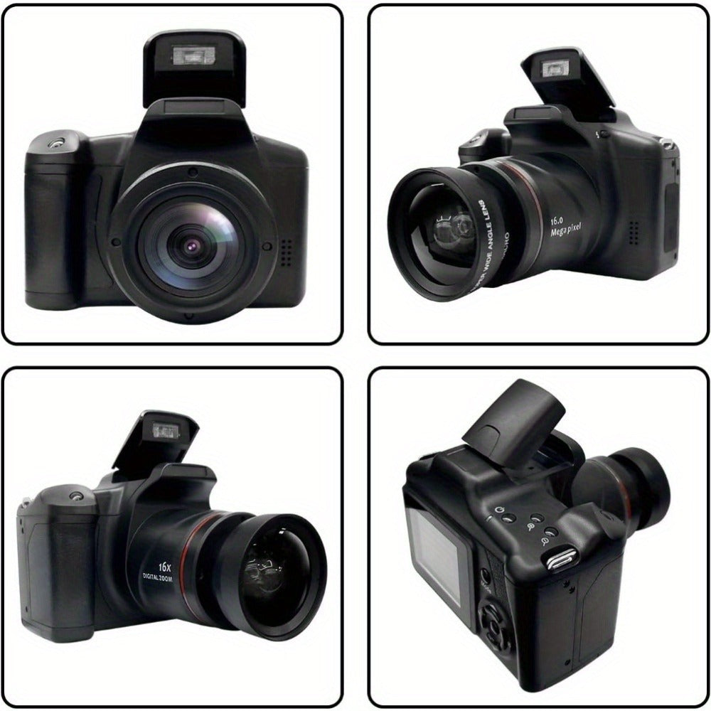 Compact Vlog Camera 1080P FHD – MARVUE Digital Camera with 2.4-Inch LCD Screen, Long-Lasting Battery, 16x Digital Zoom, 9.88mm Wide-Angle Lens, Durable Design for Travel, Everyday Use & Gift