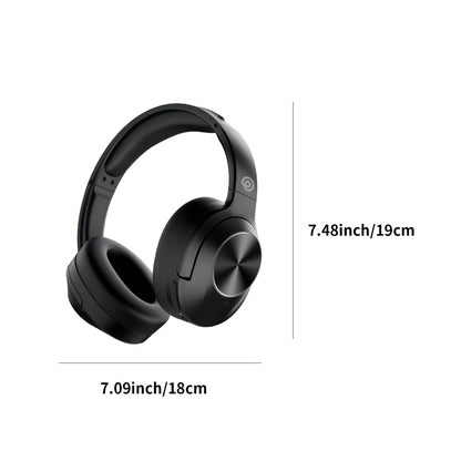Hybrid ANC Over-Ear Wireless Headphones Hi-Fi Audio 45mm Drivers Memory Foam Ear Cups 30H Playtime ENC Microphone Bluetooth 5.3 for Travel Work Study Home Office