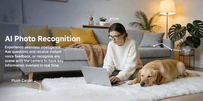AI Translation Glasses with Camera 8MP HD Video & Photochromic Lenses – Voice Assistant | Object Recognition | Hands-Free Music & Calls | Wireless Smart Eyewear for Travel Business Daily Use | Tech Gift