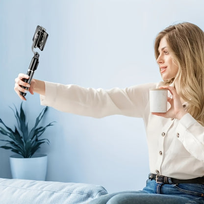 Portable Selfie Stick Tripod 40 Inch Floor Stand with Wireless Remote & Anti-Shake Base – Extendable Compact Phone Tripod for Travel Vlogging, TikTok Live, Outdoor Filming, iPhone & Android