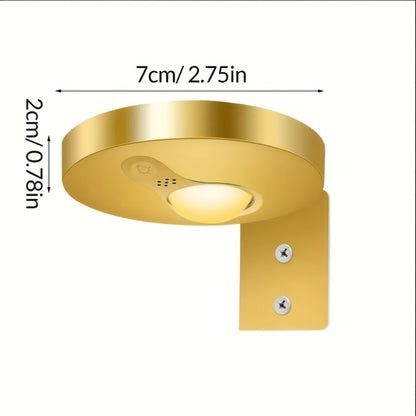 Picture Lights for Wall Rechargeable – Magnetic LED Art Display Light with Remote 3 Color Temperatures Dimmable Timer Golden Finish – 3-Pack & 6-Pack