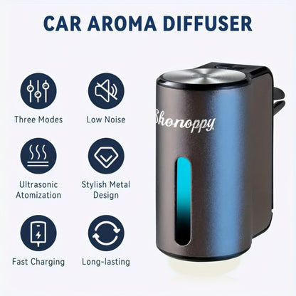 Car Essential Oils Set for Aromatherapy Diffuser – 3/6/10 Bottles 0.34oz Each, 7 Scents, Adjustable Vent Clip Air Freshener, Long-Lasting Natural Fragrance for Vehicle Interior Commuters Rideshare