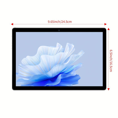 10 Inch Android 14 Tablet, 6GB RAM 64GB ROM 1TB Expandable, 6000mAh Battery, 2.0GHz Processor, IPS Touchscreen, GPS WiFi Split Screen Dual Camera – Black/Blue