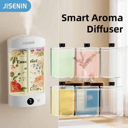 Mini Aroma Diffuser & Humidifier 2-in-1 Portable USB Rechargeable – 7-Level Timer, Silent Operation, LED Display, Auto Shut-Off, Essential Oil Bundles for Home Car Office Travel