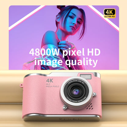 4K HD Digital Camera 2.4-Inch Flip Screen for Beginners Vlogging Photography Video Recording Compact Point and Shoot Camera Perfect Christmas Thanksgiving Gift for Kids Teens Adults