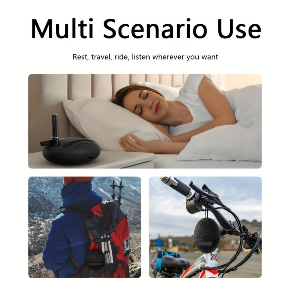 Multifunctional Bluetooth Speaker with Phone Stand & Pen Holder – Portable Wireless Speaker with Rope, Surround Sound, TWS, Built-in Microphone, for Home, Office, Car, Outdoor & Travel – Creative Gift