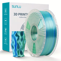 Silk PLA+ Dual Blue Green