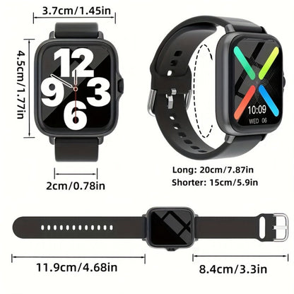 Smartwatch with Bluetooth Calling 1.91" AMOLED HD Touch Screen, Voice Assistant, Music Playback, Built-in Mic & Speaker, Multi-Sport Fitness Tracker – iPhone & Android Compatible