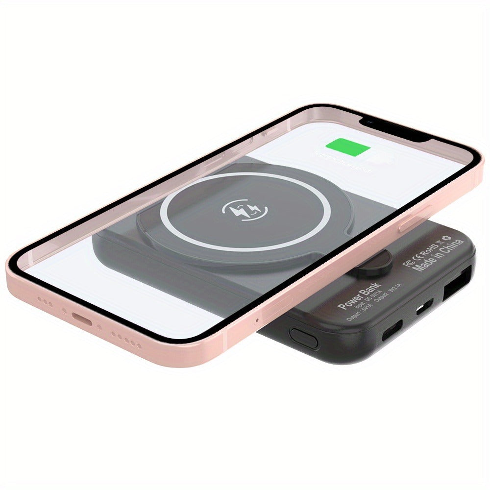 Magnetic Wireless Power Bank 20000mAh for iPhone 16 15 14 13 12 Pro Max Plus – Mini Portable Charger with Fast Charging USB-C Output, Slim External Battery Pack, Great Gift for Travel & Daily Use