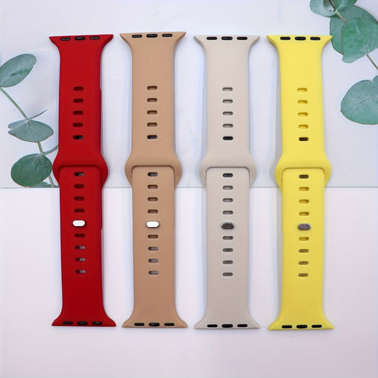 Apple Watch Band 15-Pack Assorted Colors Soft Silicone Sport Strap Stainless Steel Deployant Clasp Breathable Unisex Fits Series 10 9 8 7 6 5 4 3 SE Ultra 38mm 40mm 41mm 42mm 44mm 45mm 49mm