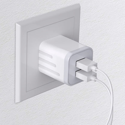 Dual Port USB Wall Charger 2.1A – JOZASHON 5V Cube Power Adapter Charging Block Brick for iPhone 16 15 14 13 12 11 Pro Max SE XS XR X 8 7 6 Plus, Samsung Galaxy, Android Phones (3-8 Pack)