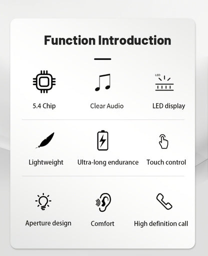 Invisible Sleep Earbuds Bluetooth 5.4 Mini Ultra Compact True Wireless – Noise Cancelling Hi-Fi All Day Wear Touch Control USB-C for Running Sleeping Compatible with All Phones