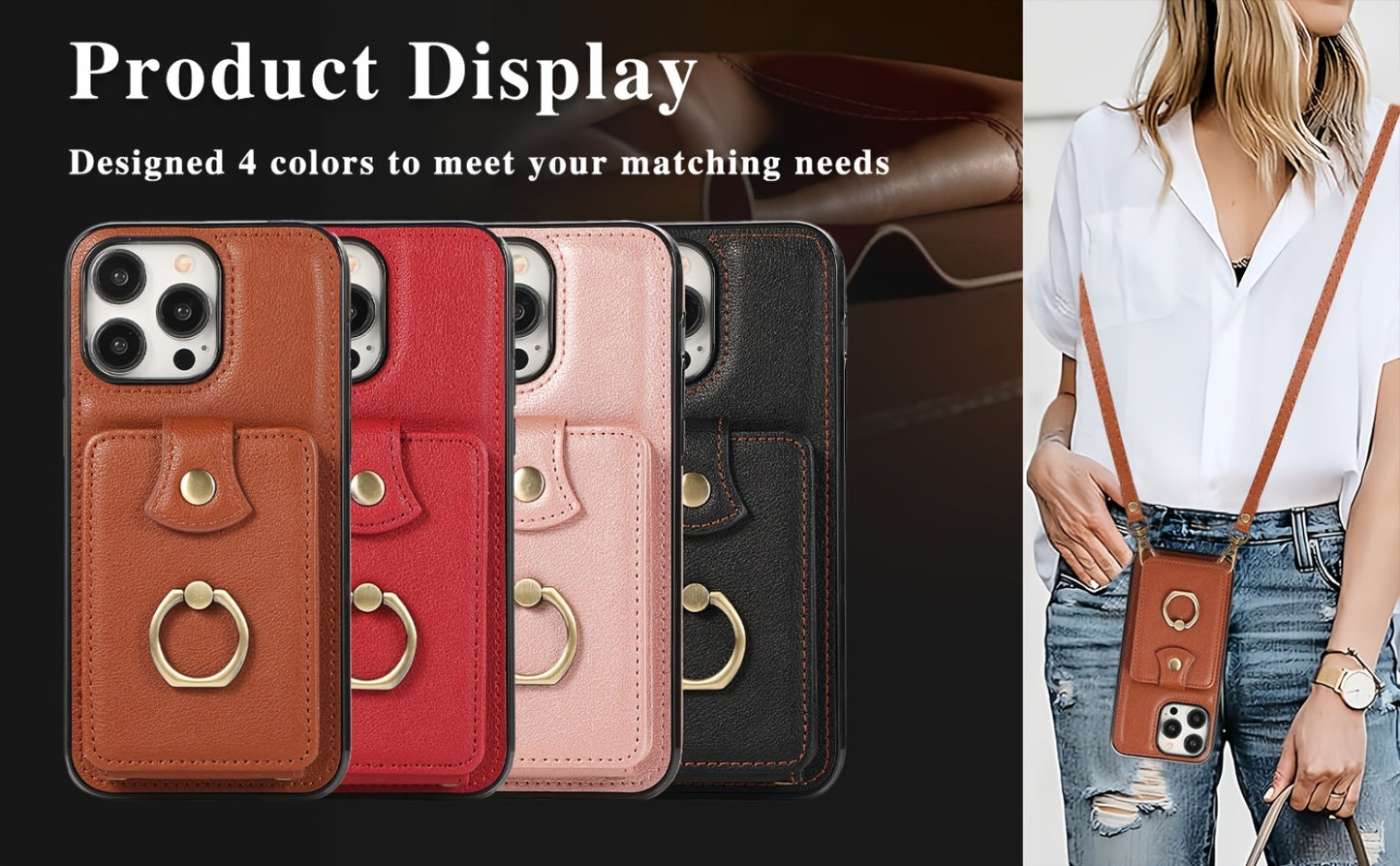 RFID Blocking iPhone Wallet Case with Magnetic Card Holder Kickstand MagSafe Compatible Shockproof Armor Bumper Wireless Charging Support for iPhone 16 15 14 13 12 Pro Max Plus Series
