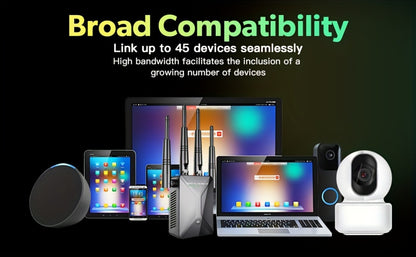Ethernet Port WiFi Booster 1200Mbps Dual Band 5GHz & 2.4GHz, Up to 89% Faster WiFi Extender, 2026 Latest Upgraded Internet Signal Repeater for Gaming Smart TV Remote Work Large Home, Black